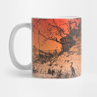 Sunset Over Forest Swamp Mug